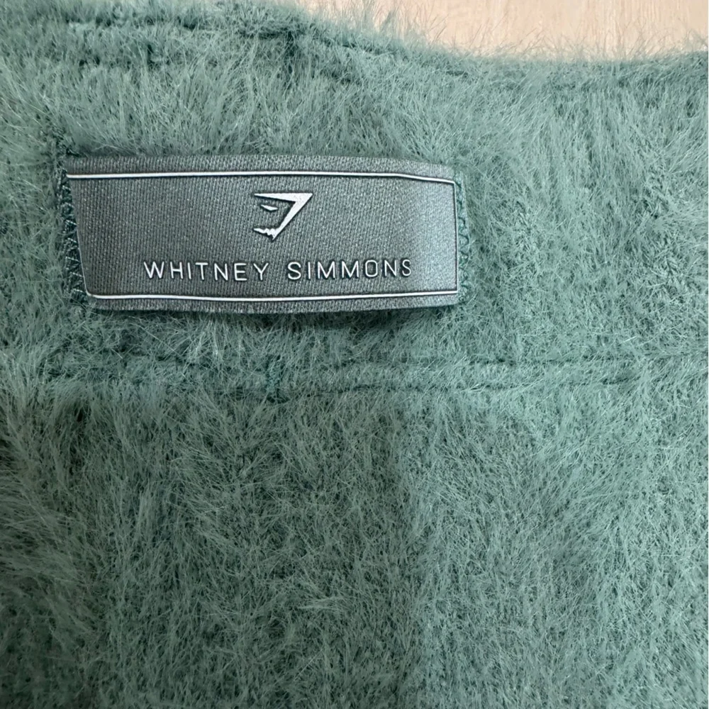 Gymshark x Whitney Simmons Eyelash Knit Shorts Women's Med Green Fuzzy Athletic